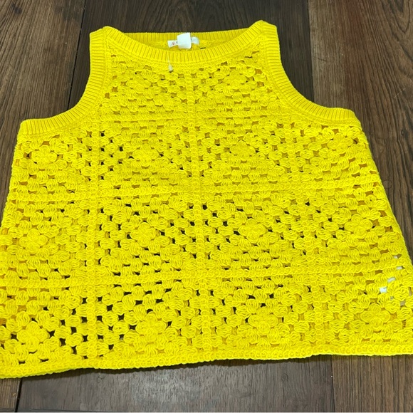 Crewcuts Yellow Crochet Top - Picture 5 of 5